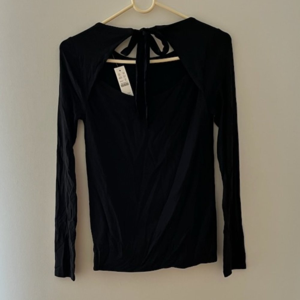 J.Crew Backless long sleeve top - Picture 2 of 3